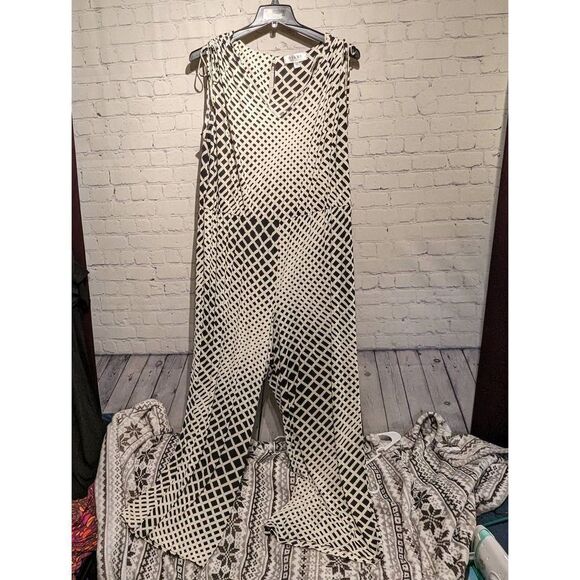 Nikki Poulos stretchy wide-legged jumpsuit 2x - Picture 1 of 3